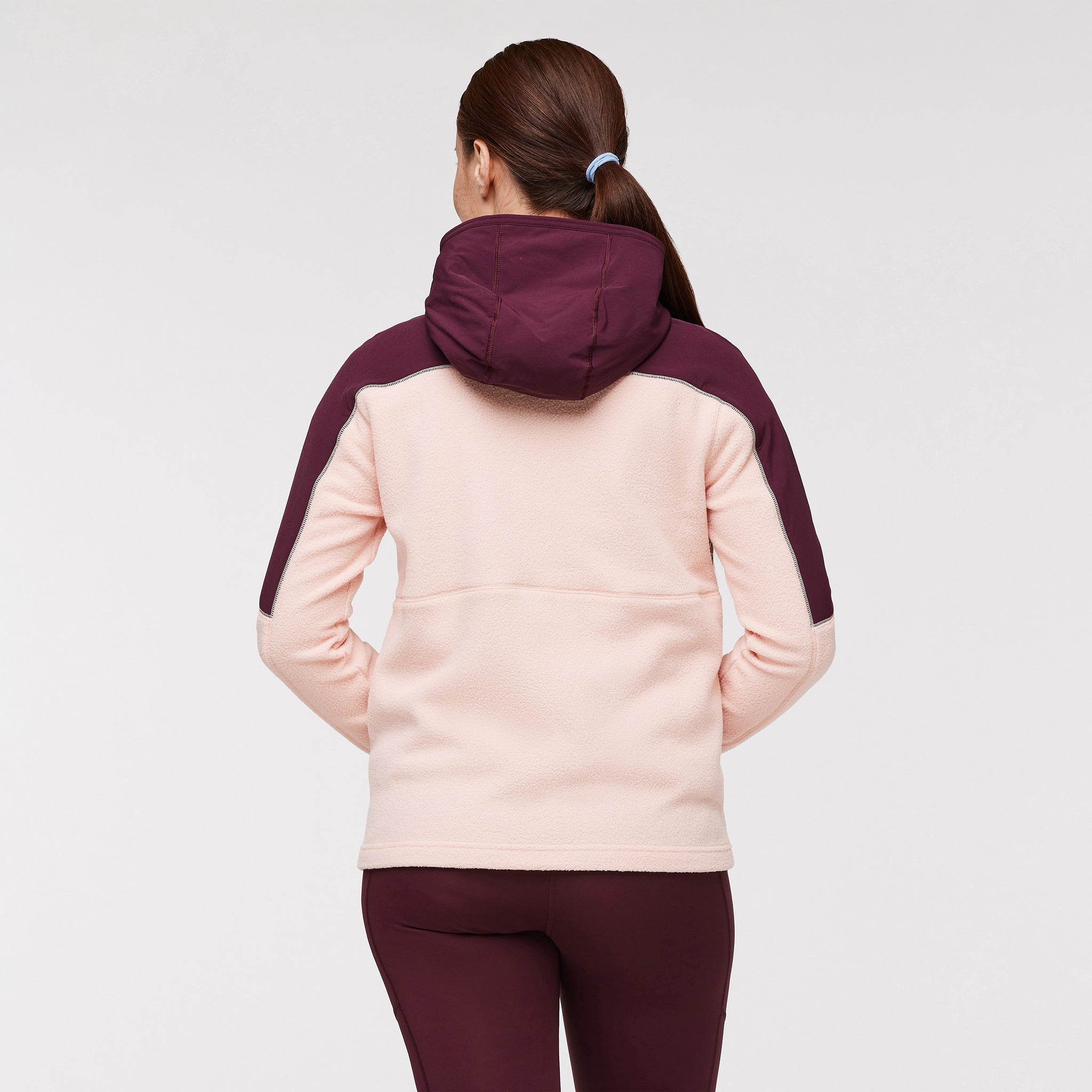 Cotopaxi Abrazo Veste polaire demi-zip femme, Framboise et ambre, Moyen Cotopaxi Abrazo Veste polaire demi-zip femme, Framboise et ambre, Moyen