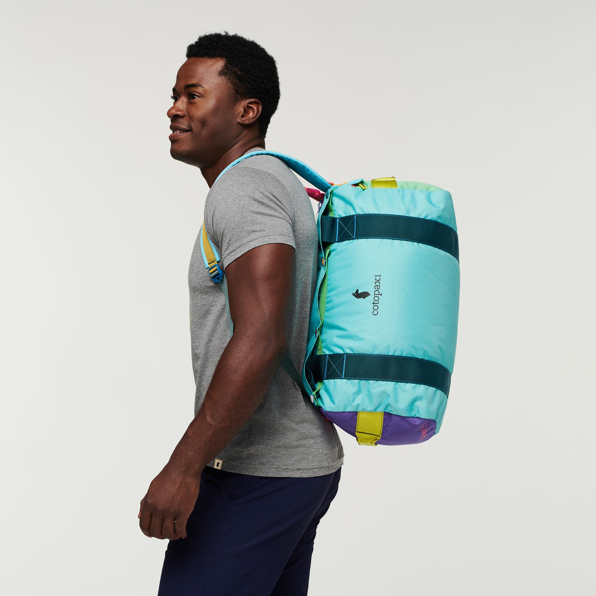 cotopaxi chumpi durable duffle bag backpack Cotopaxi Duffle Chumpi 35L Del Dia