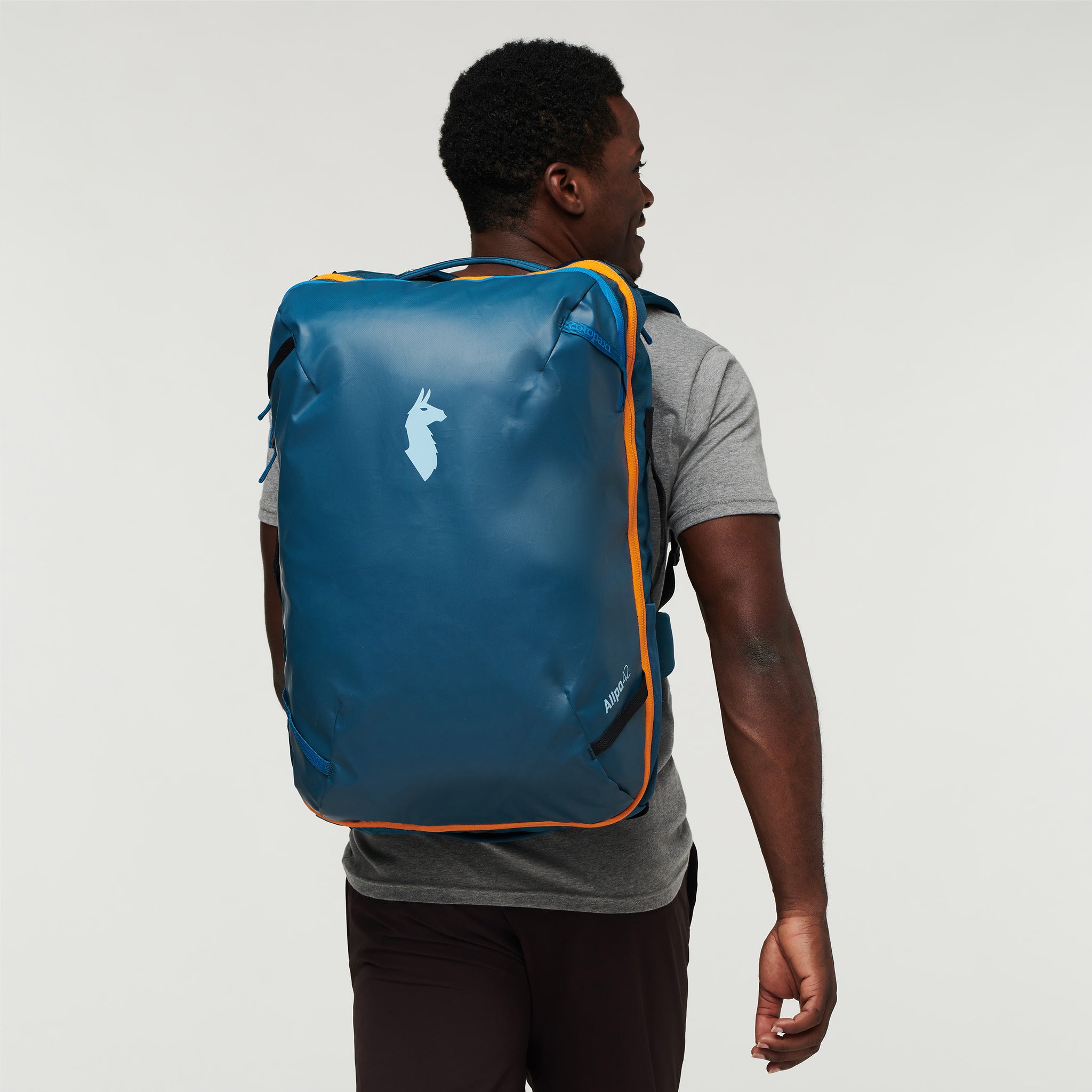 cotopaxi allpa 35 indigo Backpack 42L Travel Pack CLUB: EAFC This pack easily loads Model:LT4000-C RARE Alabama Crimson Tide