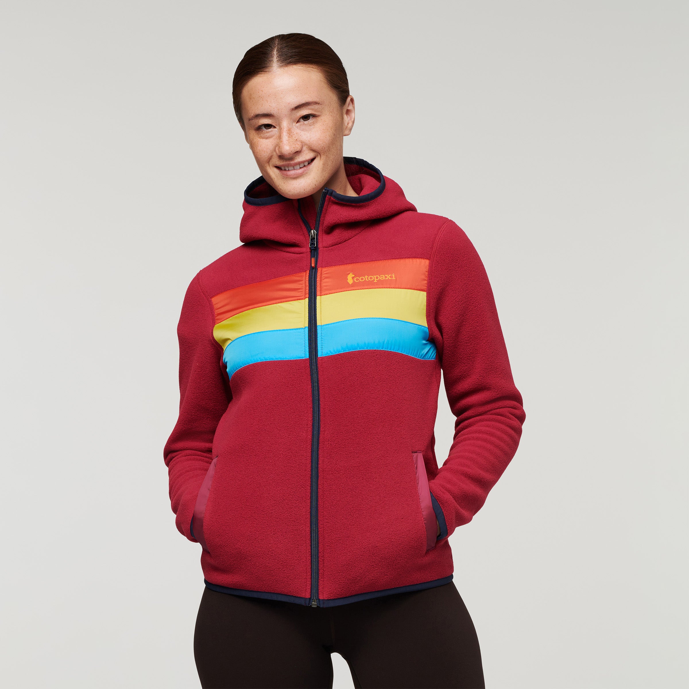 Teca Fleece Hooded Full-Zip Jacket - Main Image
